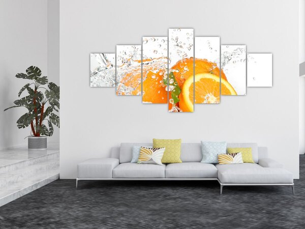Obraz - Šťavnaté pomeranče (210x100 cm)