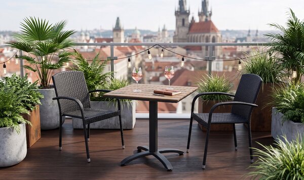 Ratanový nábytek na balkon - Ristorante + Roma 1+2