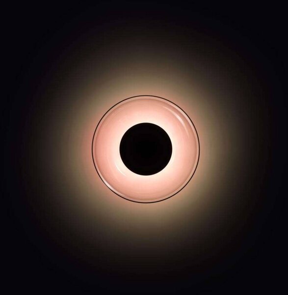 MARSET LED nástěnné světlo Aura, Ø 18 cm, zapínání/vypínání, měď, Měď, Obývací pokoj / jídelna, Sklo, Design