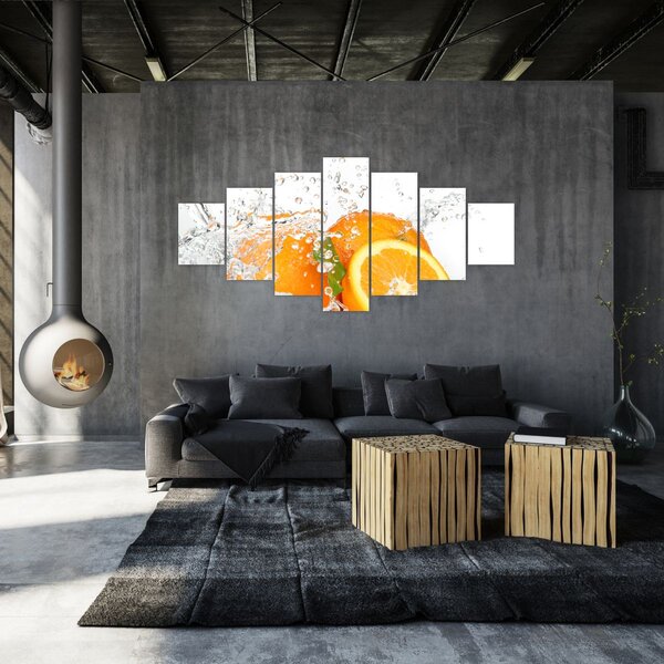 Obraz - Šťavnaté pomeranče (210x100 cm)