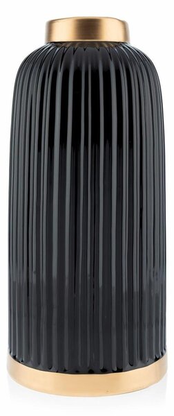DekorStyle Váza Rosie 30 cm černá