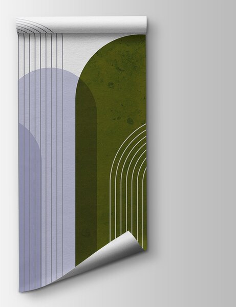 Fototapeta Zelené a fialové umění, Přírodní fototapety, Populární fototapety, u73098v2 - Tapeko.co.cz