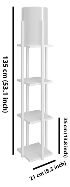 ASIR Stojací lampa NORA SMK bílá