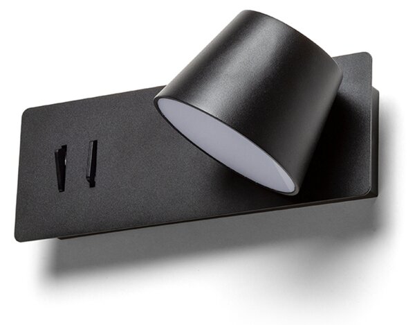 RED - DESIGN RENDL RENDL AMADEUS LED bodové světlo, k posteli černá R14522