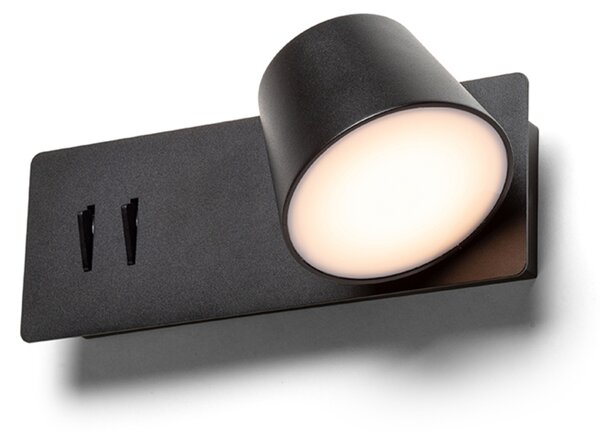 RED - DESIGN RENDL RENDL AMADEUS LED bodové světlo, k posteli černá R14522