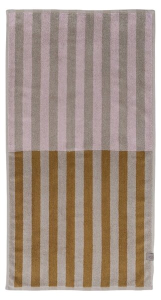 Hnědo-béžový ručník z bio bavlny 50x90 cm Disorder – Mette Ditmer Denmark