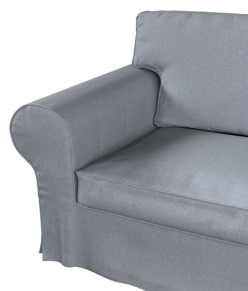 Potah na pohovku IKEA Ektorp 2-místná s lenoškou barva modrá látka pletený vzor
