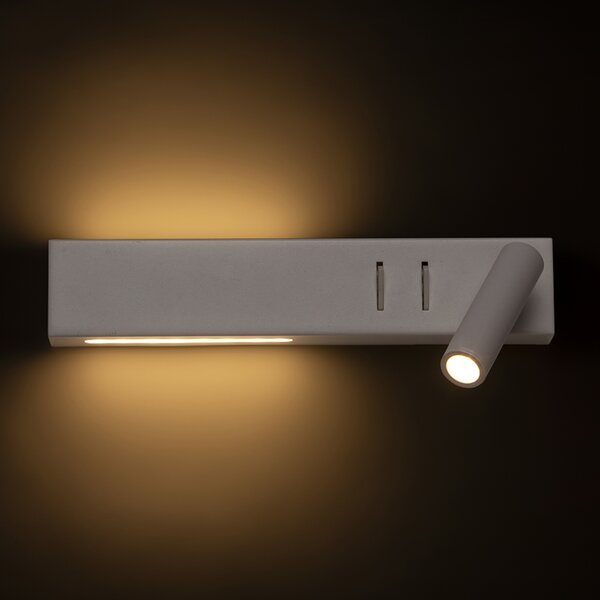 RED - DESIGN RENDL RENDL ODEON LED bodové světlo, k posteli bílá R14523