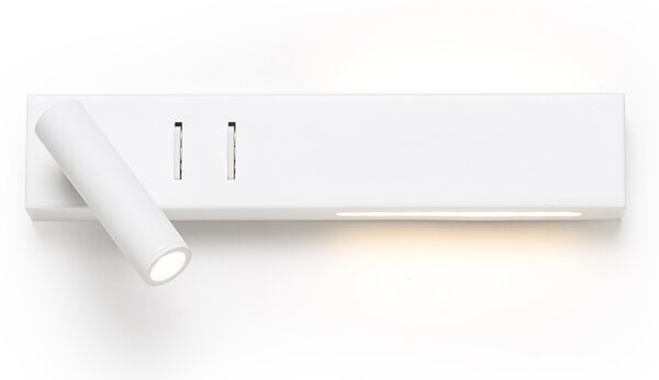 RED - DESIGN RENDL RENDL ODEON LED bodové světlo, k posteli bílá R14523