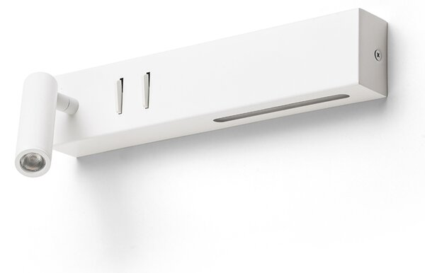 RED - DESIGN RENDL RENDL ODEON LED bodové světlo, k posteli bílá R14523
