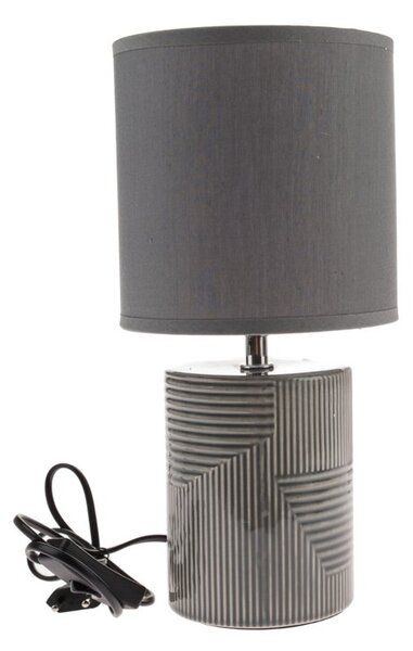 Stolní lampa PAIGE šedá