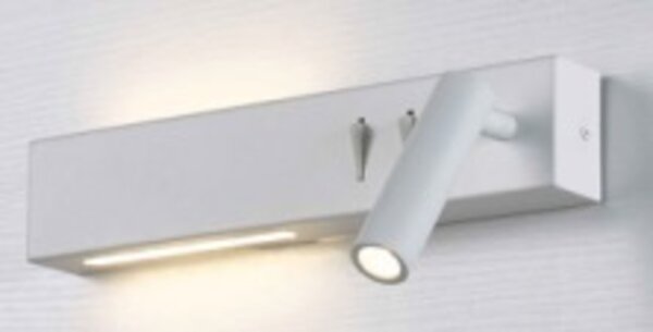 RED - DESIGN RENDL RENDL ODEON LED bodové světlo, k posteli bílá R14523