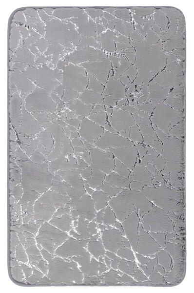 Koupelnová předložka RABBIT SHINE šedá/stříbrná, 50x80 cm