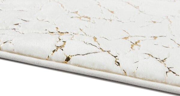 Koupelnová předložka RABBIT SHINE ivory/zlatá, 50x80 cm