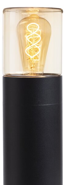 RED - DESIGN RENDL RENDL QUINN venkovní světlo, stojanová IP54 černá jantarové sklo E27 R14497