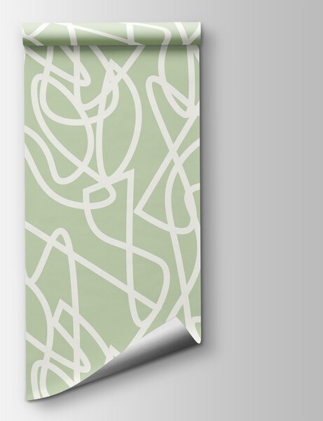 Fototapeta Vzor bílých čar na zeleném pozadí, Přírodní fototapety, Populární fototapety, u99097v2 - Tapeko.co.cz