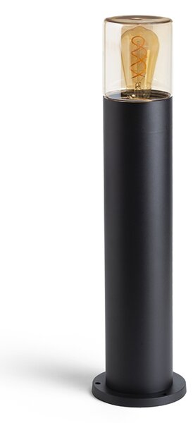 RED - DESIGN RENDL RENDL QUINN venkovní světlo, stojanová IP54 černá jantarové sklo E27 R14497