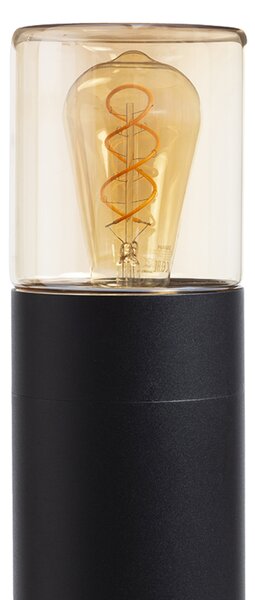 RED - DESIGN RENDL RENDL QUINN venkovní světlo, stojanová IP54 černá jantarové sklo E27 R14497