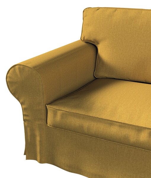 Potah na pohovku IKEA Ektorp 2-místná s lenoškou barva žlutá látka pletený vzor