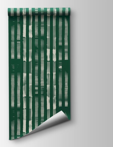 Fototapeta Zelenobílý pruhovaný vzor, Abstraktní fototapety, Populární fototapety, u99084v2 - Tapeko.co.cz