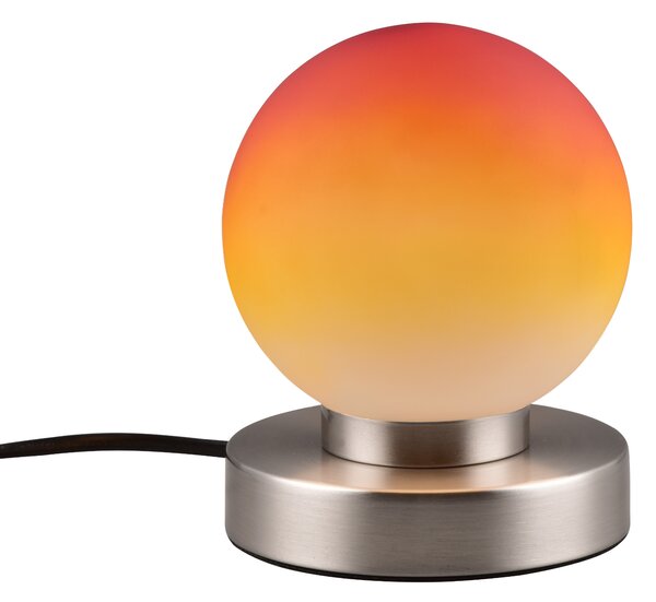 Stolní lampa TOUCH ME 2 oranžová/stříbrná