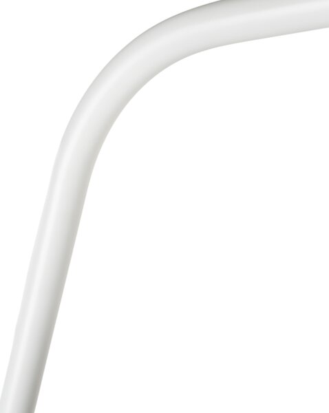 White Label Bílá kovová stojací lampa WLL MARTINE 224 cm