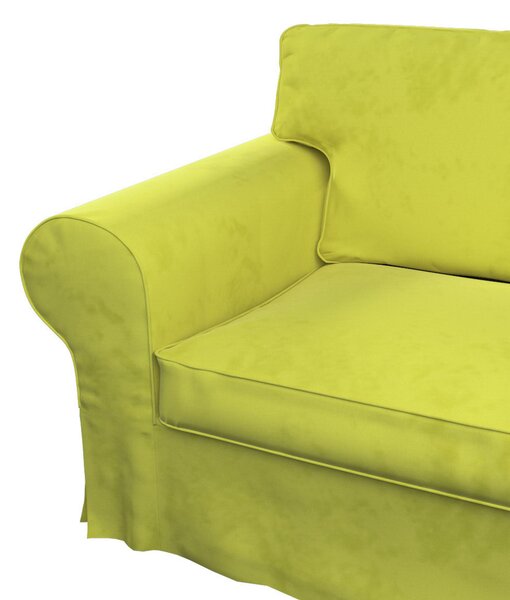 Potah na pohovku IKEA Ektorp 2-místná s lenoškou barva zelená látka lesklé, sametová