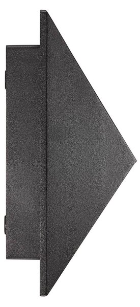 Nordlux Venkovní nástěnné svítidlo Pontio 15, šířka 15 cm, černé, stmívatelný, Černá, kov, Moderní, Nástěnné bodové svítidlo