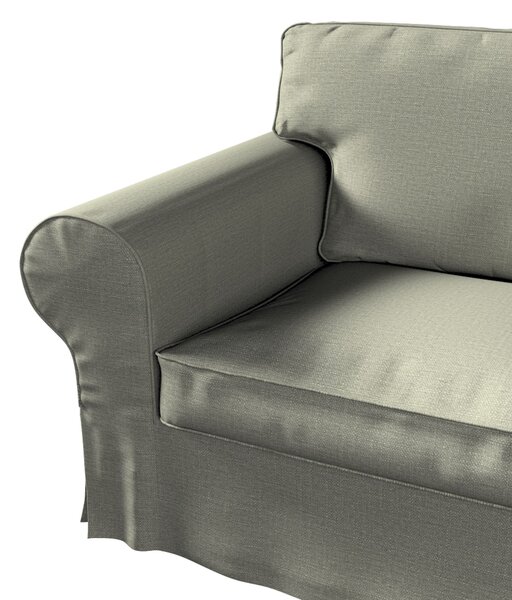 Potah na pohovku IKEA Ektorp 2-místná s lenoškou barva šedá látka pletený vzor