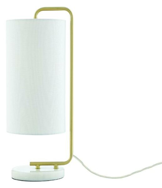 ACA Lighting stolní lampa 1XE27 OSAKA zlatá + bílá mramor IP20 20,4X18XH51CM ML121811T