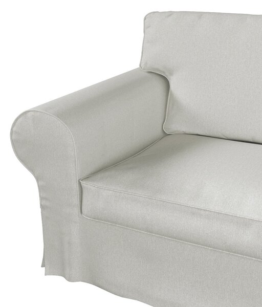 Potah na pohovku IKEA Ektorp 2-místná s lenoškou barva krémová látka pletený vzor
