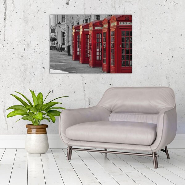 Obraz - Londýnské telefonní budky (70x50 cm)