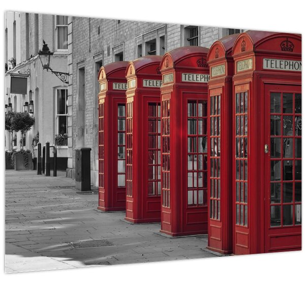 Obraz - Londýnské telefonní budky (70x50 cm)