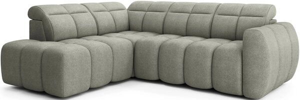 Designová rohová sedačka SAOIRSE - khaki, levý roh