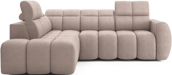 Designová rohová sedačka SAOIRSE - béžová, levý roh