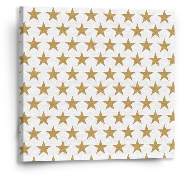 Sablio Obraz Zlaté hvězdy - 50x50 cm