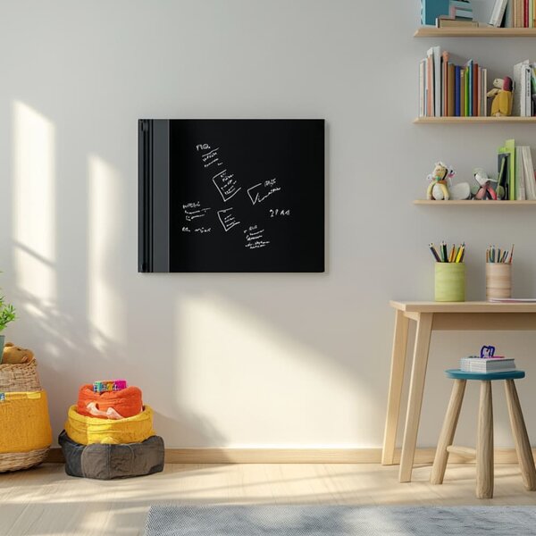 Černá skleněná magnetická tabule Smatab® - 60 × 90 cm
