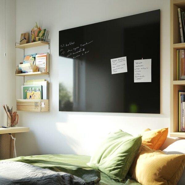 Černá skleněná magnetická tabule Smatab® - 60 × 90 cm