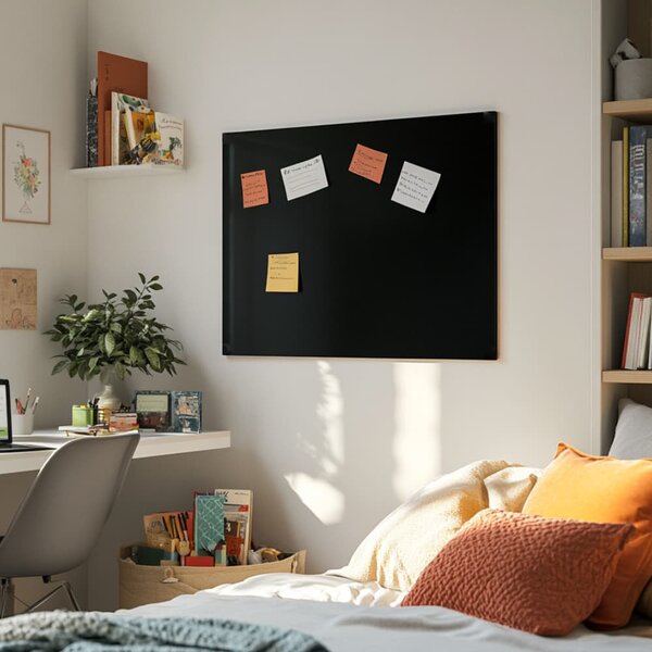Černá skleněná magnetická tabule Smatab® - 60 × 90 cm