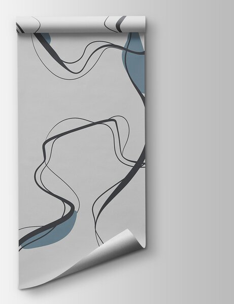 Fototapeta Šedé a černé čáry, Abstraktní fototapety, Populární fototapety, u99659 - Tapeko.co.cz