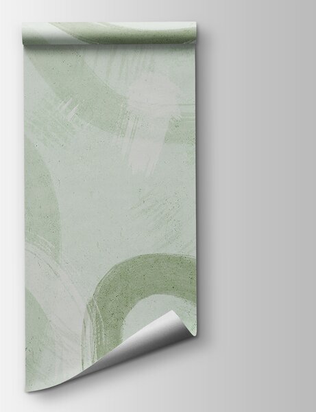 Fototapeta Bílý povrch se zelenými tahy barvy, Designové fototapety na zeď, Populární fototapety, u99656v2 - Tapeko.co.cz