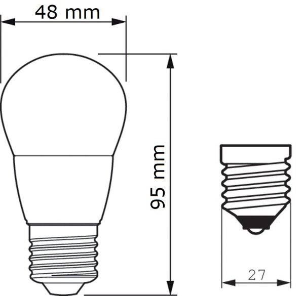CorePro lustre ND 7-60W E27 840 P48 FR Žárovka 7W 806lm