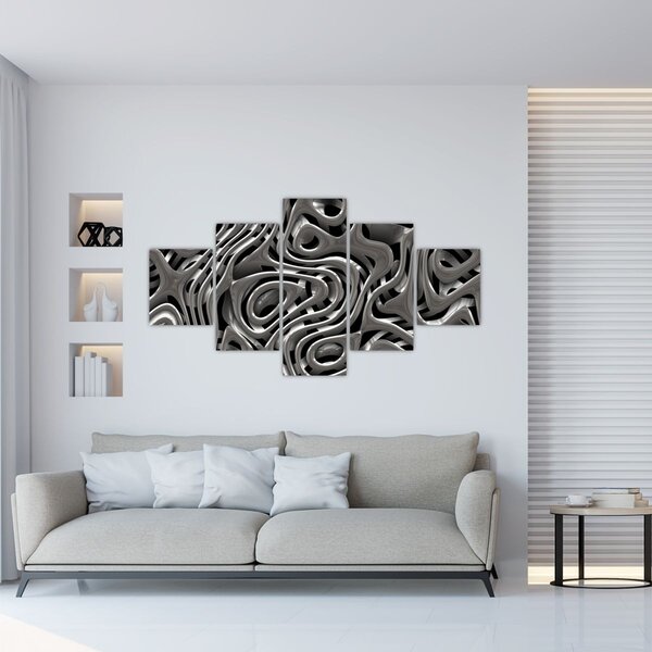 Obraz - Metalická abystrakce (125x70 cm)