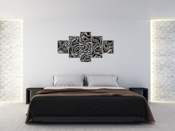 Obraz - Metalická abystrakce (125x70 cm)