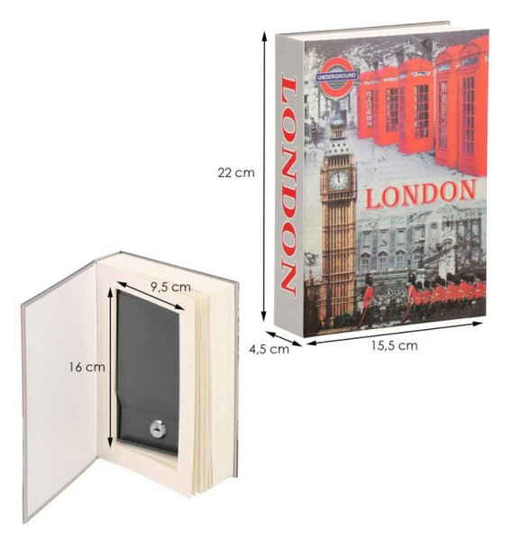 Trezor kniha SPRINGOS SAFEBOOK M LONDON