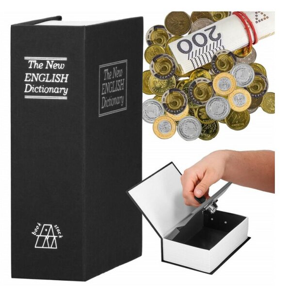 Trezor kniha SPRINGOS SAFEBOOK M černý