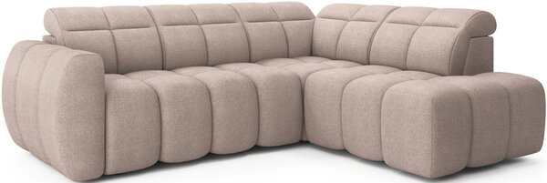 Designová rohová sedačka SAOIRSE - béžová, pravý roh