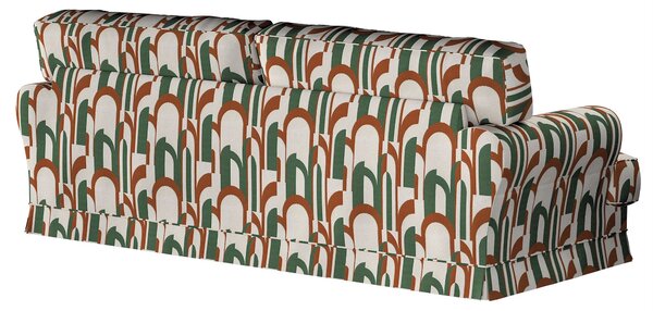 Potah na pohovku IKEA Ekeskog rozkládací barva zelená látka pletený vzor, vzorované