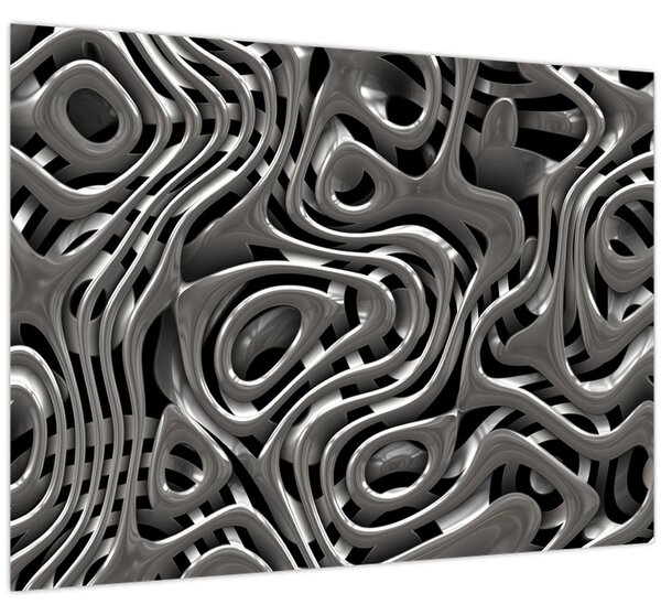 Obraz - Metalická abystrakce (70x50 cm)