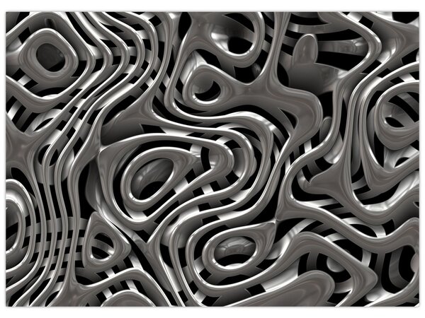 Obraz - Metalická abystrakce (70x50 cm)